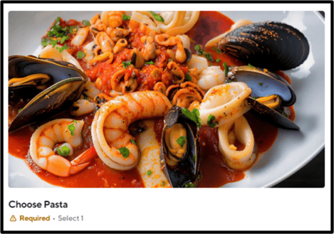 Seafood pasta - DoorDash