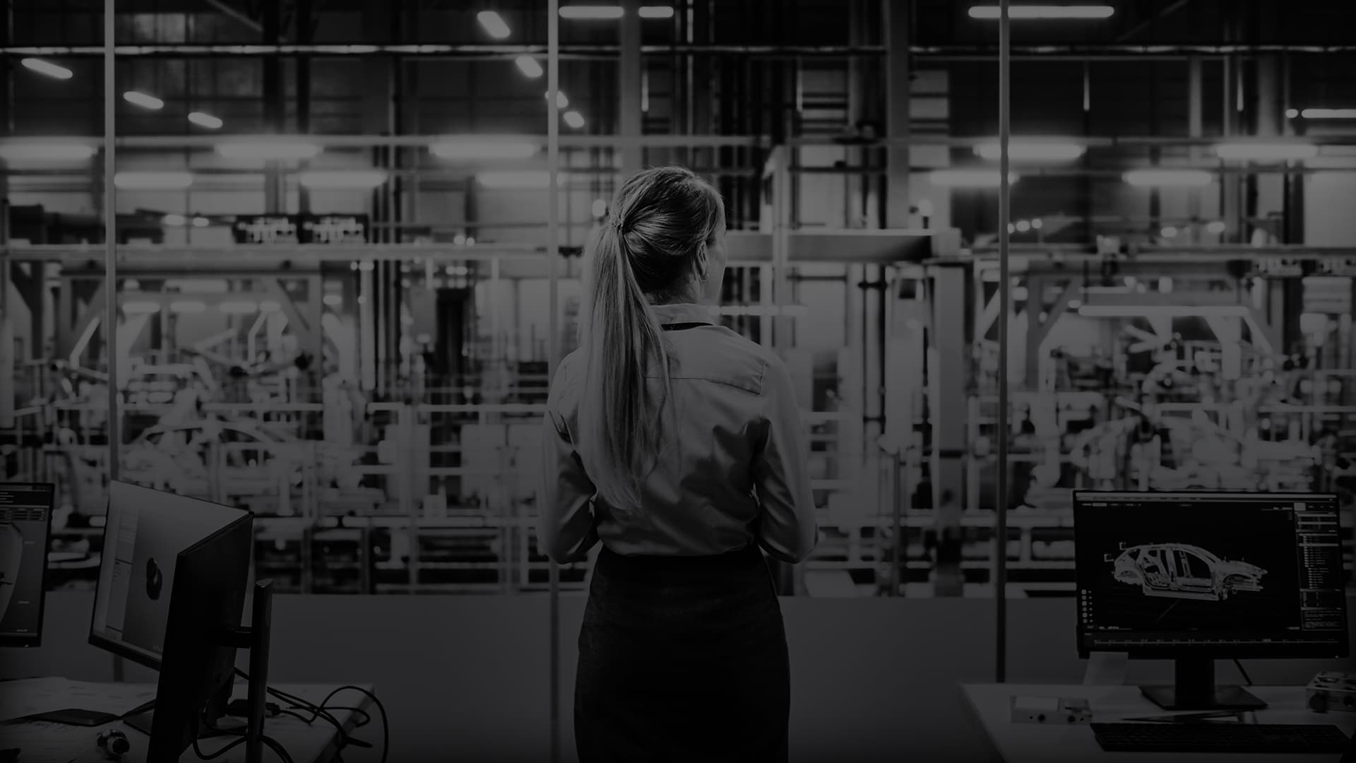 Woman in an office setting.